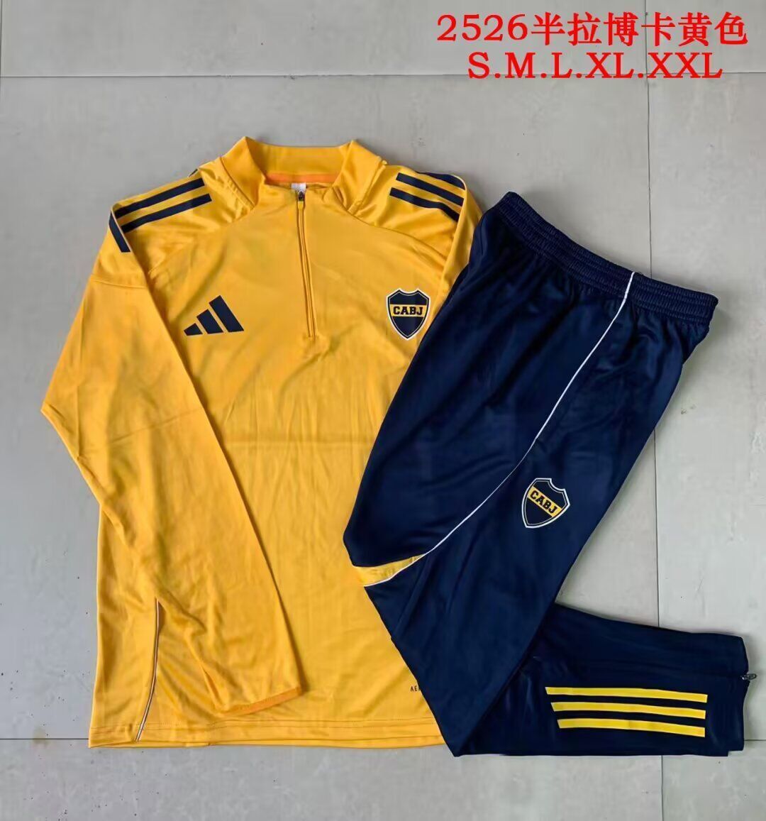 AAA Quality Boca juniors 25/26 Tracksuit - Yellow